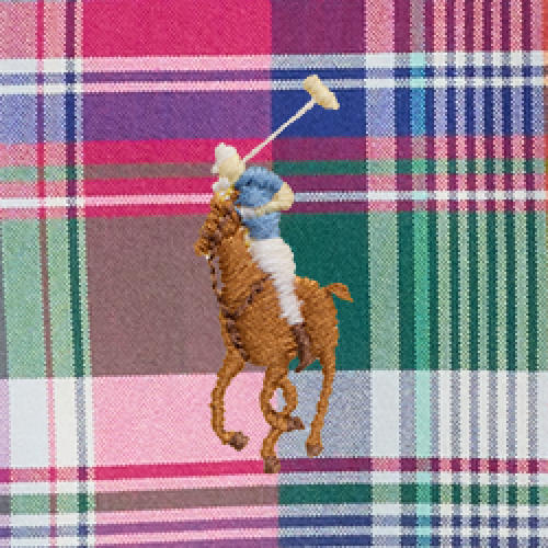 Polo Ralph Lauren - Custom Fit Plaid Oxford Shirt - Pink Blue