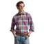 Polo Ralph Lauren - Custom Fit Plaid Oxford Shirt - Pink Blue