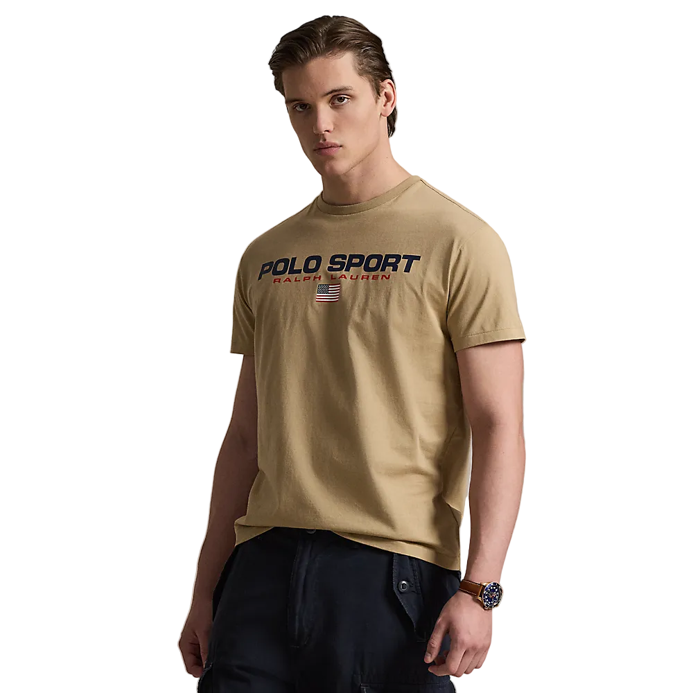 Polo Ralph Lauren - Classic Fit Polo Sport Jersey T-Shirt - Vintage Khaki