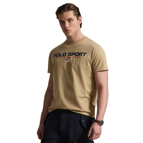Polo Ralph Lauren - Classic Fit Polo Sport Jersey T-Shirt - Vintage Khaki
