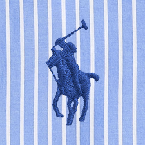 Polo Ralph Lauren - Custom Fit Striped Oxford Shirt - Blue White