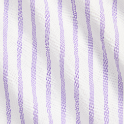 Polo Ralph Lauren - Custom Fit Striped Oxford Shirt - Thistle White