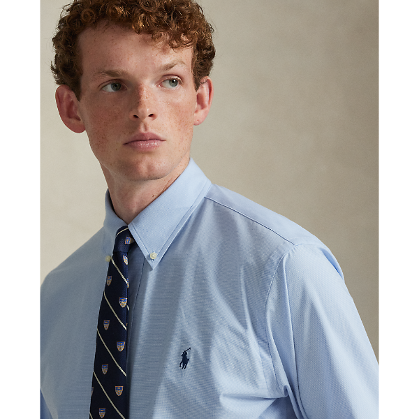 Polo Ralph Lauren - Custom-Fit Stretch Cotton Shirt - Blue White