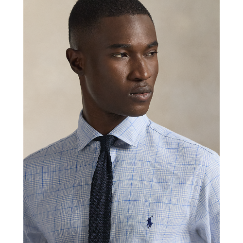 Polo Ralph Lauren - Custom Fit Plaid Linen Shirt - Blue Multi