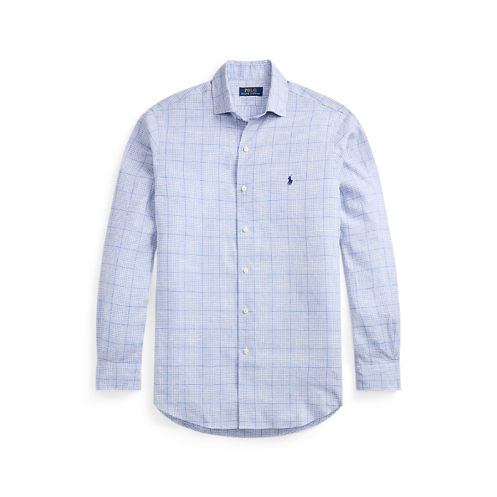 Polo Ralph Lauren - Custom Fit Plaid Linen Shirt - Blue Multi