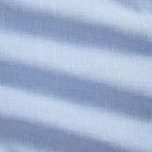 Polo Ralph Lauren - Custom Fit Houndstooth Linen-Blend Shirt - Blue White