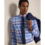 Polo Ralph Lauren - Custom Fit Plaid Stretch Oxford Shirt - Blue Pink