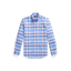 Polo Ralph Lauren - Custom Fit Plaid Stretch Oxford Shirt - Blue Pink