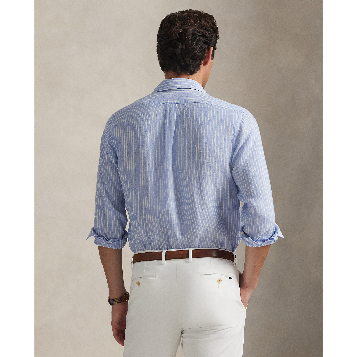 POL710P07024002-Polo Ralph Lauren - Classic Fit Oxford Shirt - Harbour Blue