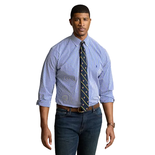 Polo Ralph Lauren - Bengal-Stripe Stretch Poplin Shirt- Blue-White