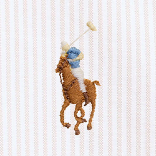 POL953704007-Polo Ralph Lauren - Clasic Fit Oxford Shirt - Beige white