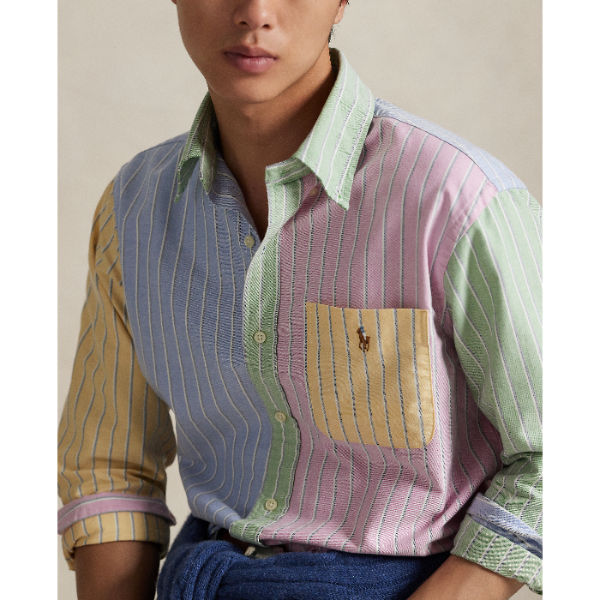 POL974542001-Polo Ralph Lauren - Classic Fit Oxford Shirt - Fancy Stripe
