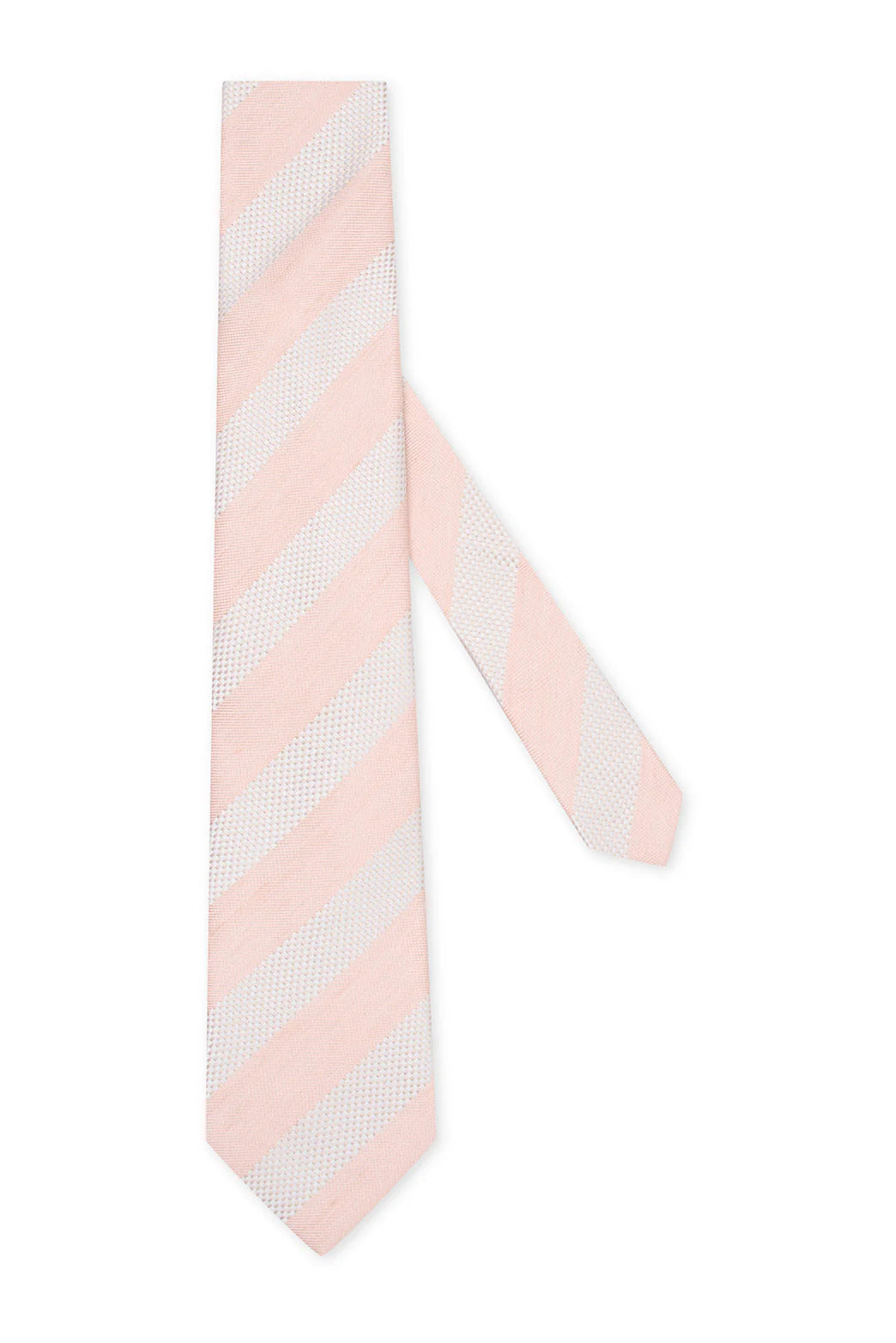 M.J. Bale - Pembroke Tie - Striped - Ivory/Pink