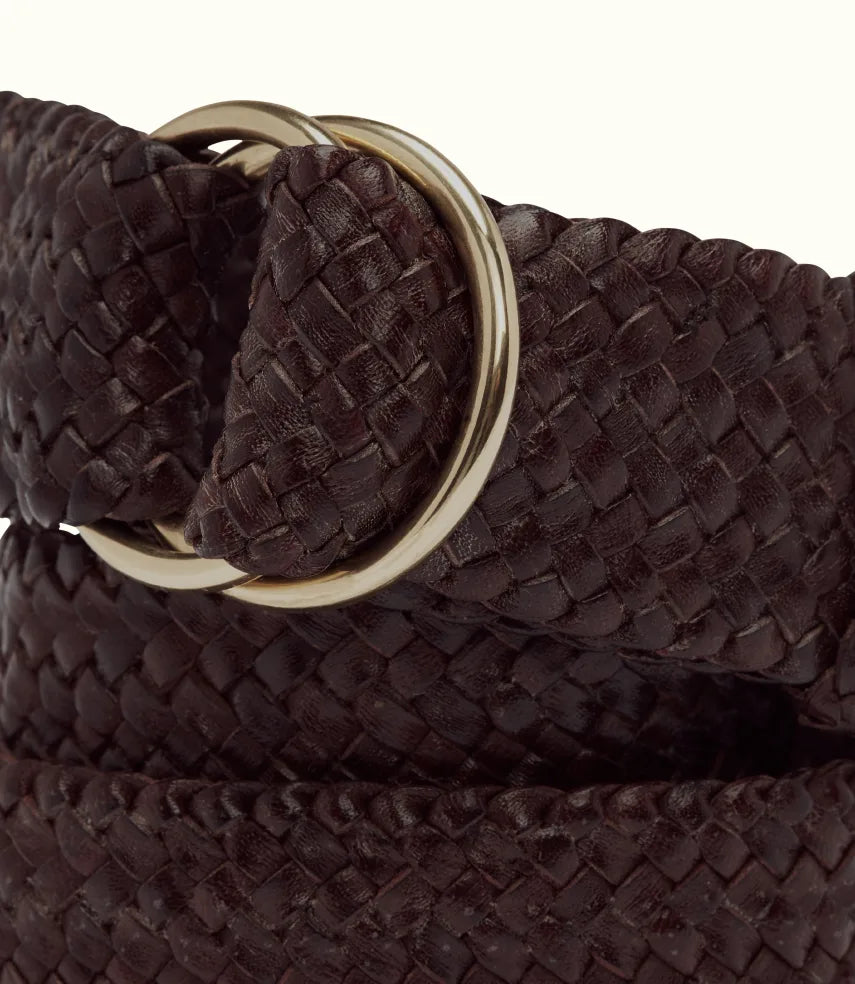 R.M.Williams - Hand Plaited 'O' Ring Belt - Brown