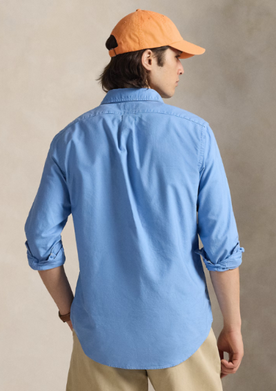 Polo Ralph Lauren - Classic Fit Garment-Dyed Oxford Shirt- Bristol Blue