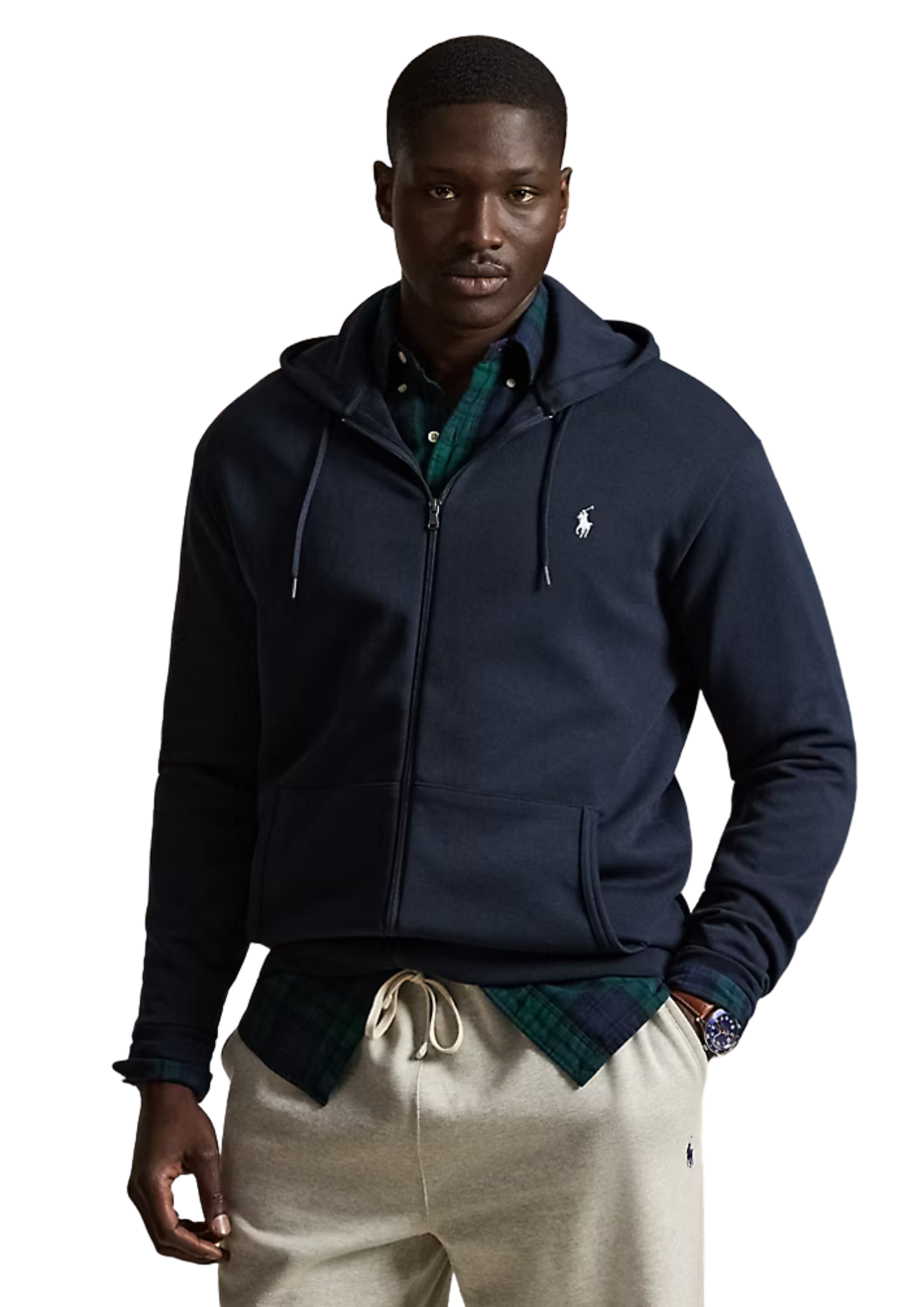 Polo Ralph Lauren - Double Knit Full Zip Hoodie - Navy