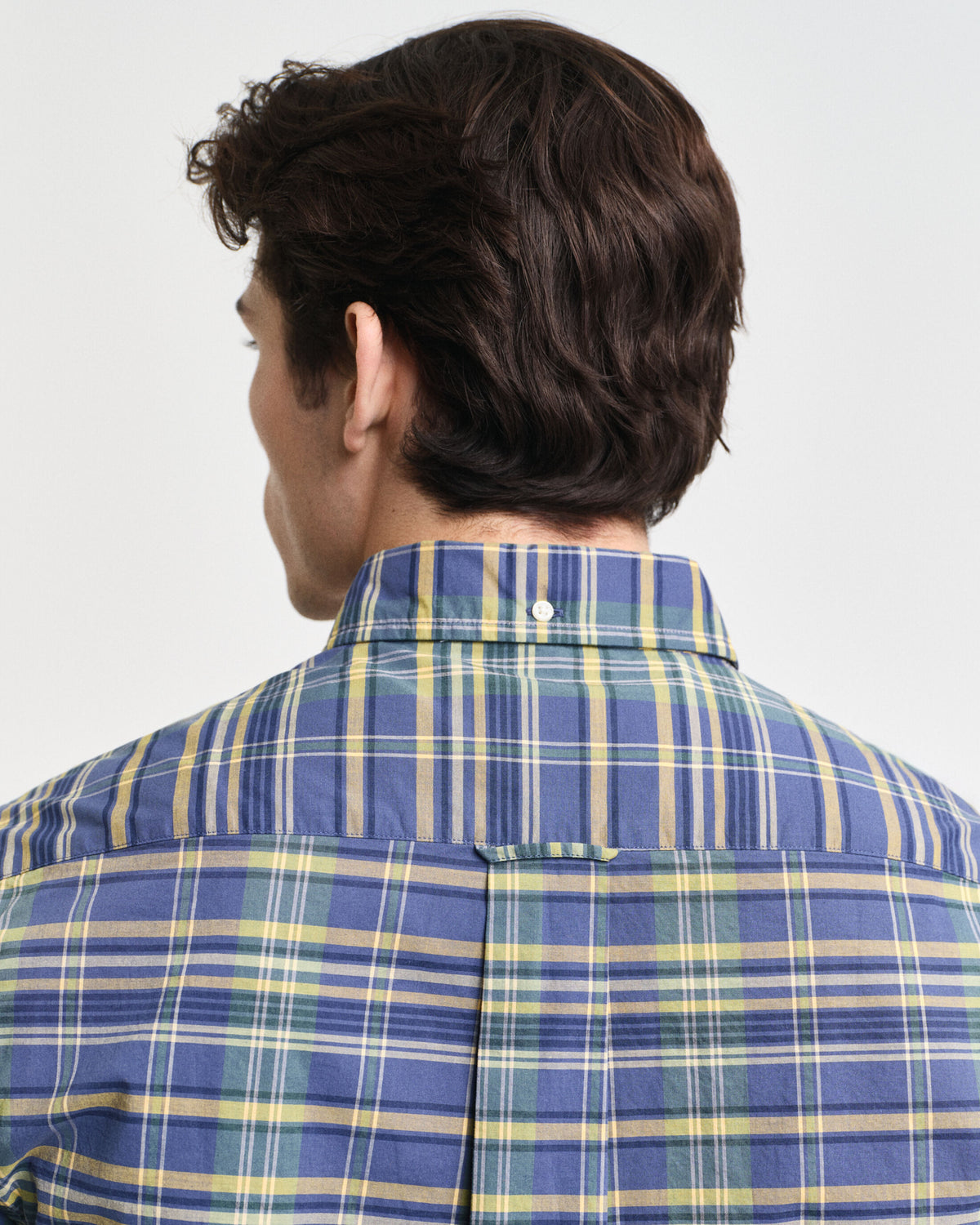 GANT - Poplin Shirt - Check - Dusty Navy