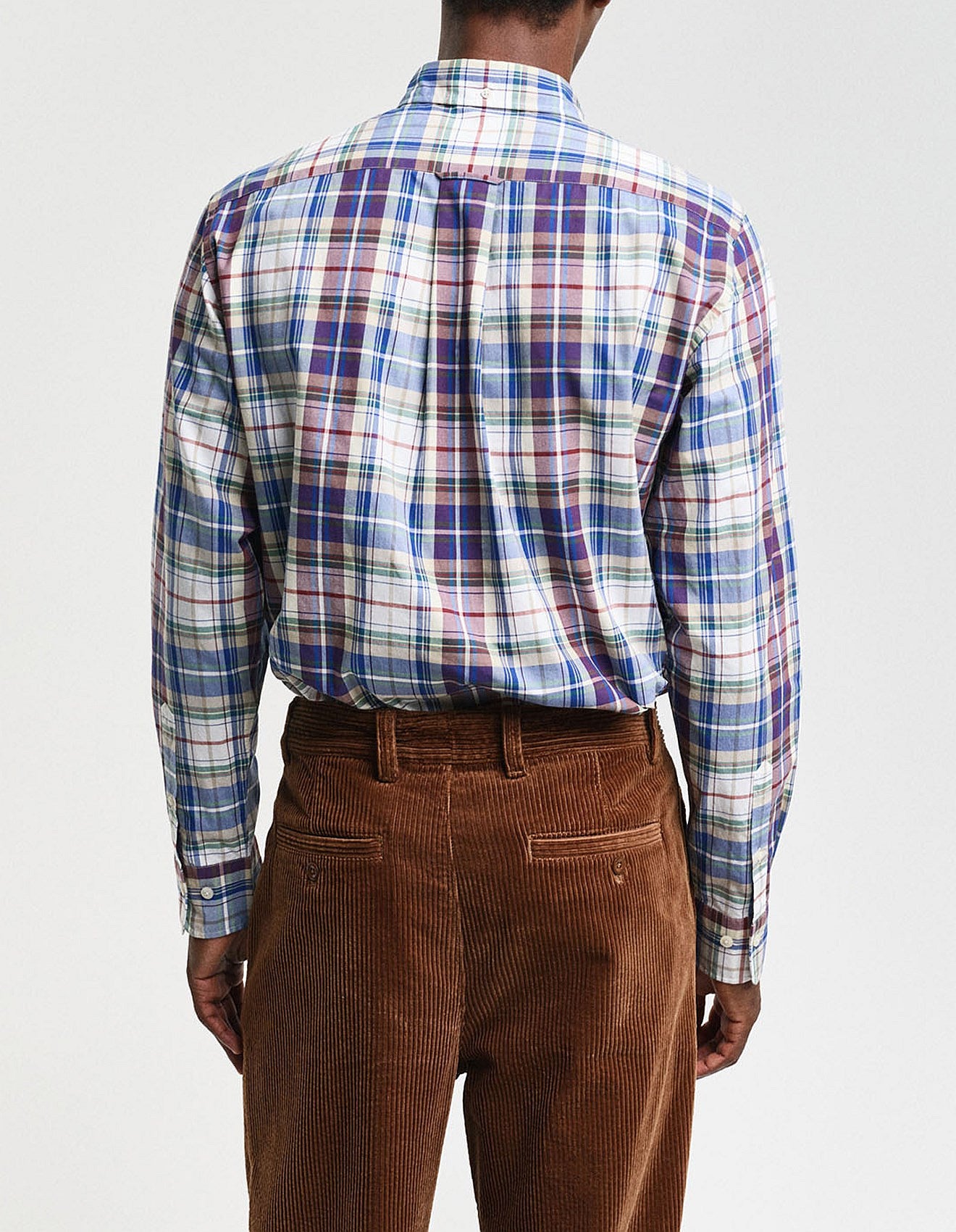 GANT - Poplin Shirt - Tartan Check - Wine Red