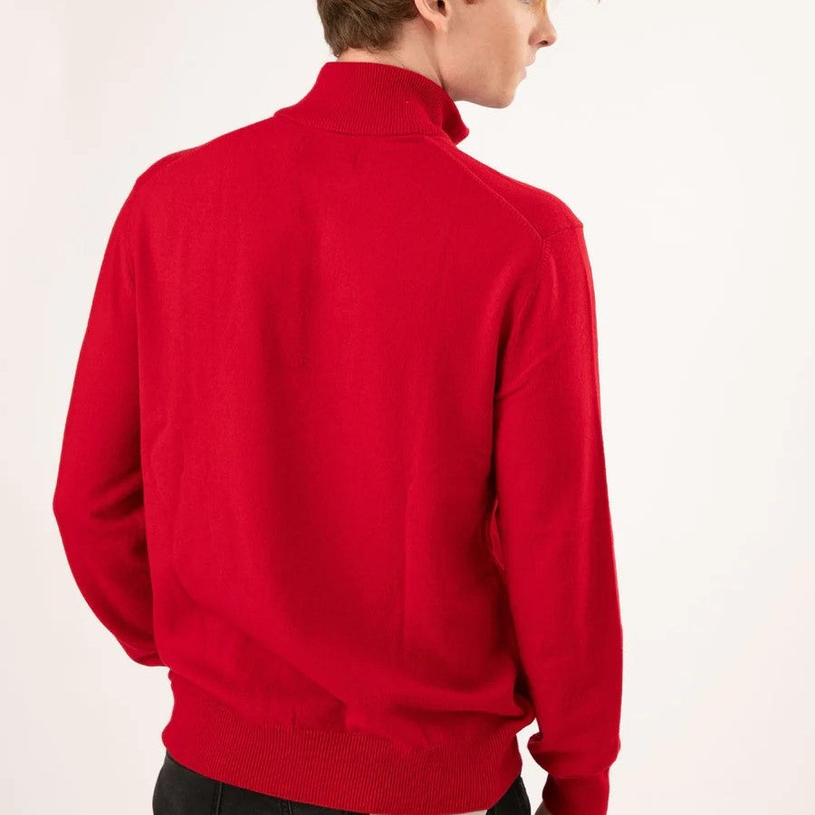 Polo Ralph Lauren - Quarter Zip Wool Sweater - Red