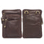Oran Leather - Felix Crossbody Bag - Brown showcasing front and back view with multiple compartments and durable design.