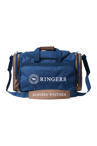 RIN625130-NAVY/BROWN-Ringer Western - Rider Go Sports Bag - Navy/Brown
