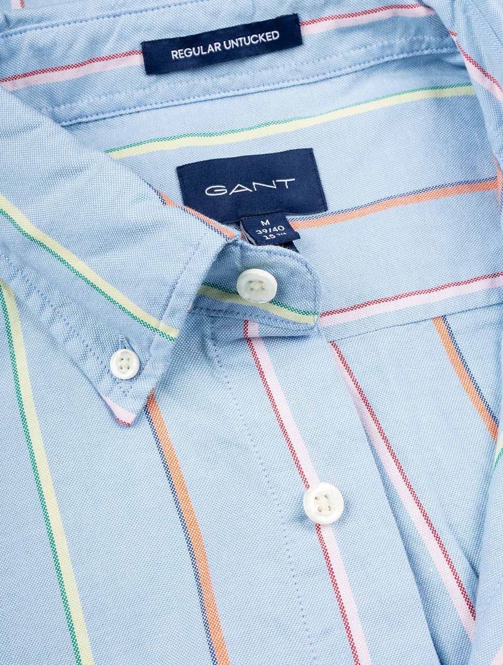 GANT - Oxford Shirt - UT Archive Stripe - Capri Blue