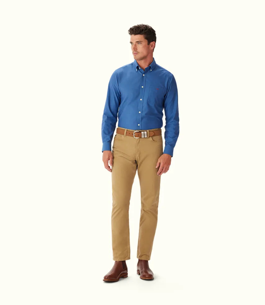 R.M.Williams - Regular Oxford Shirt - Bright Blue