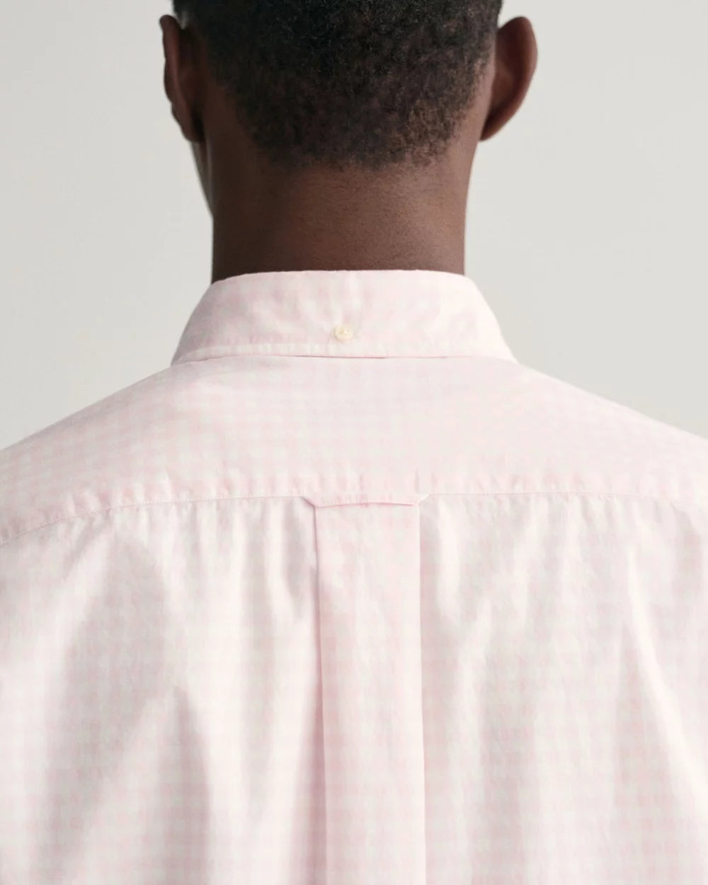 GANT - Poplin Short Sleeve Shirt Gingham - Light Pink