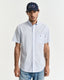 GANT - Poplin Short Sleeve Shirt- Gingham - Light Blue