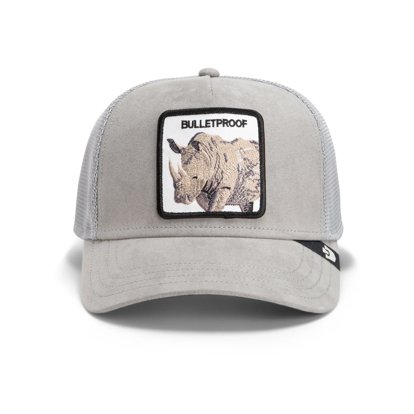 Goorin - Animal Trucker Cap - Bulletproof Rhino - Suede - Grey/Gloss