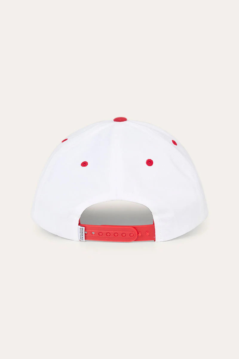 Ringers Western - Rangers Roadhouse Cap - Off White/Red