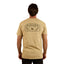 Ringers Western - Wheatbelt Stock Fit T-Shirt- Olive worn by model, showcasing back graphic design and comfort fit.