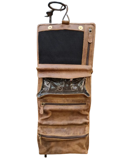 Indepal - Rockcliff Hanging Toiletry Bag - Crazy Horse Tan
