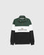 Rodd & Gunn - Foresters Peak Quarter Zip Rugby Sweatshirt - Forest, White & Black