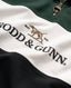 Rodd & Gunn - Foresters Peak Quarter Zip Rugby Sweatshirt - Forest, White & Black