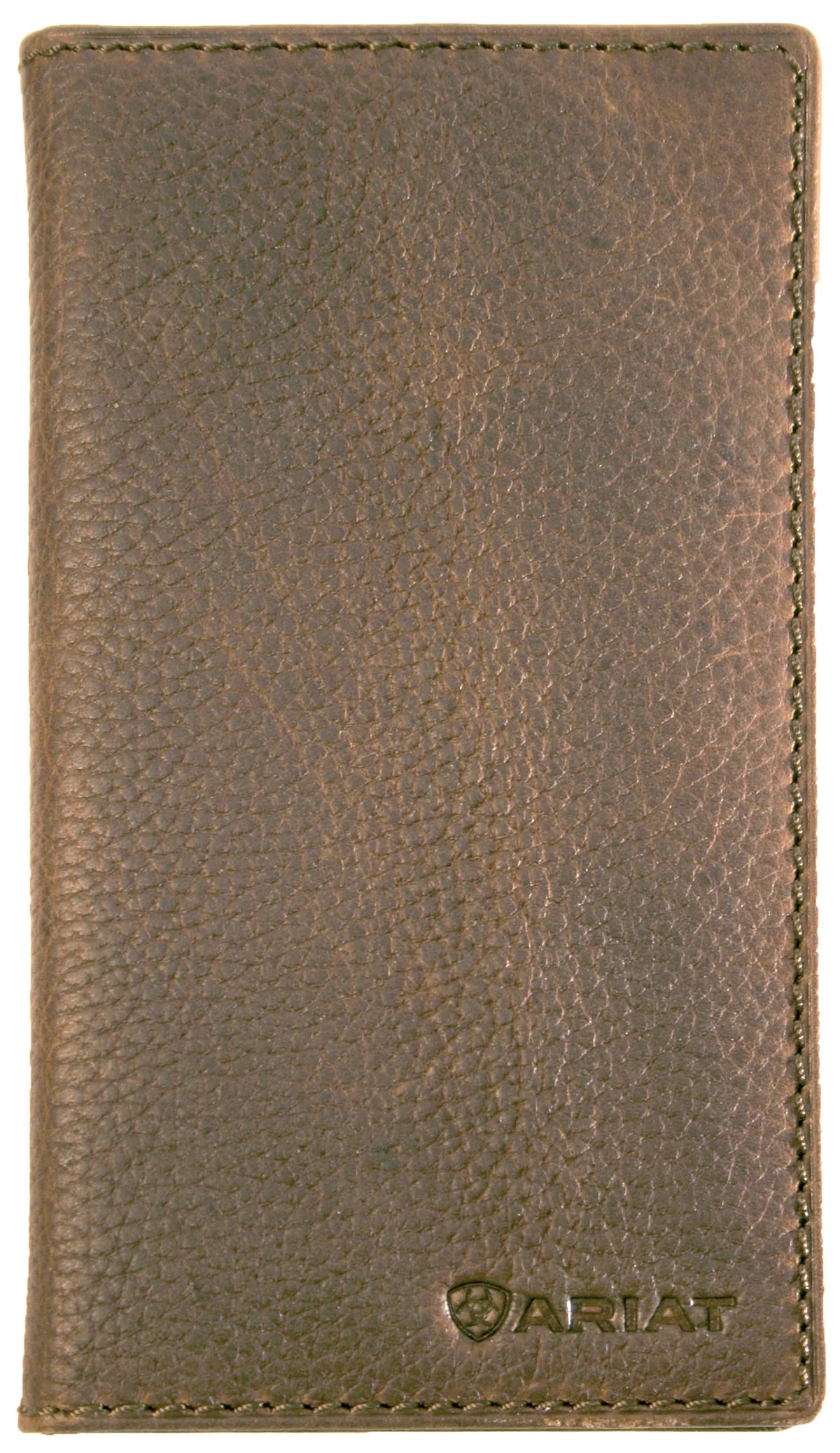 Ariat - Rodeo Wallet - Distressed Leather - Brown featuring durable distressed leather exterior.