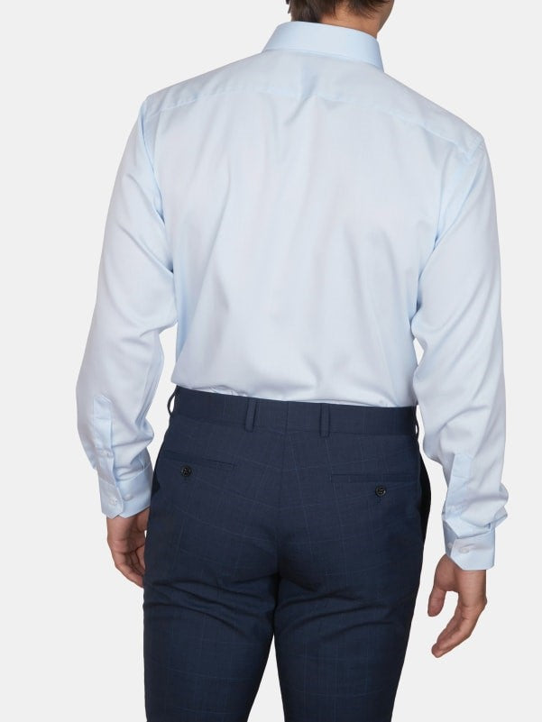 Abelard - Long Sleeve Business Shirt - Non-Iron - Sky Blue