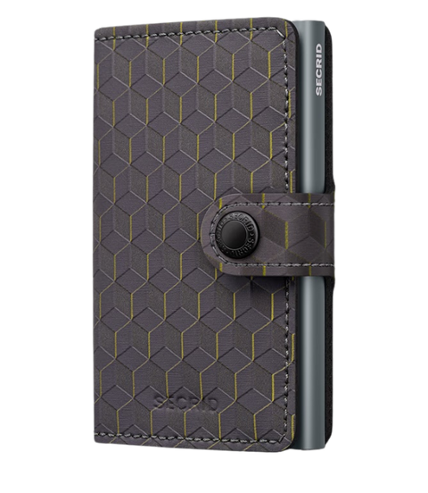 SEC1208-GREY YELLOW-Secrid - RFID Mini Optical Wallet - Grey Yellow