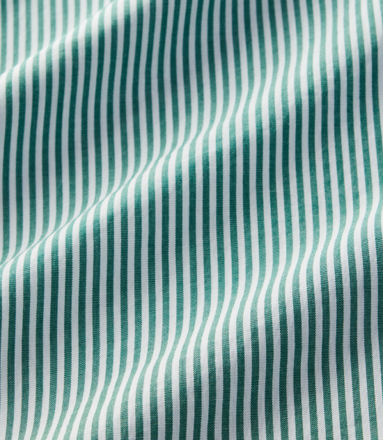 R.M.Williams - Sommers Poplin Stripe Shirt - Pine