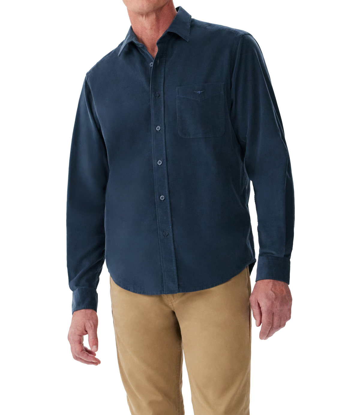 RM Williams - Classic Shirt - Corduroy - Navy Blue