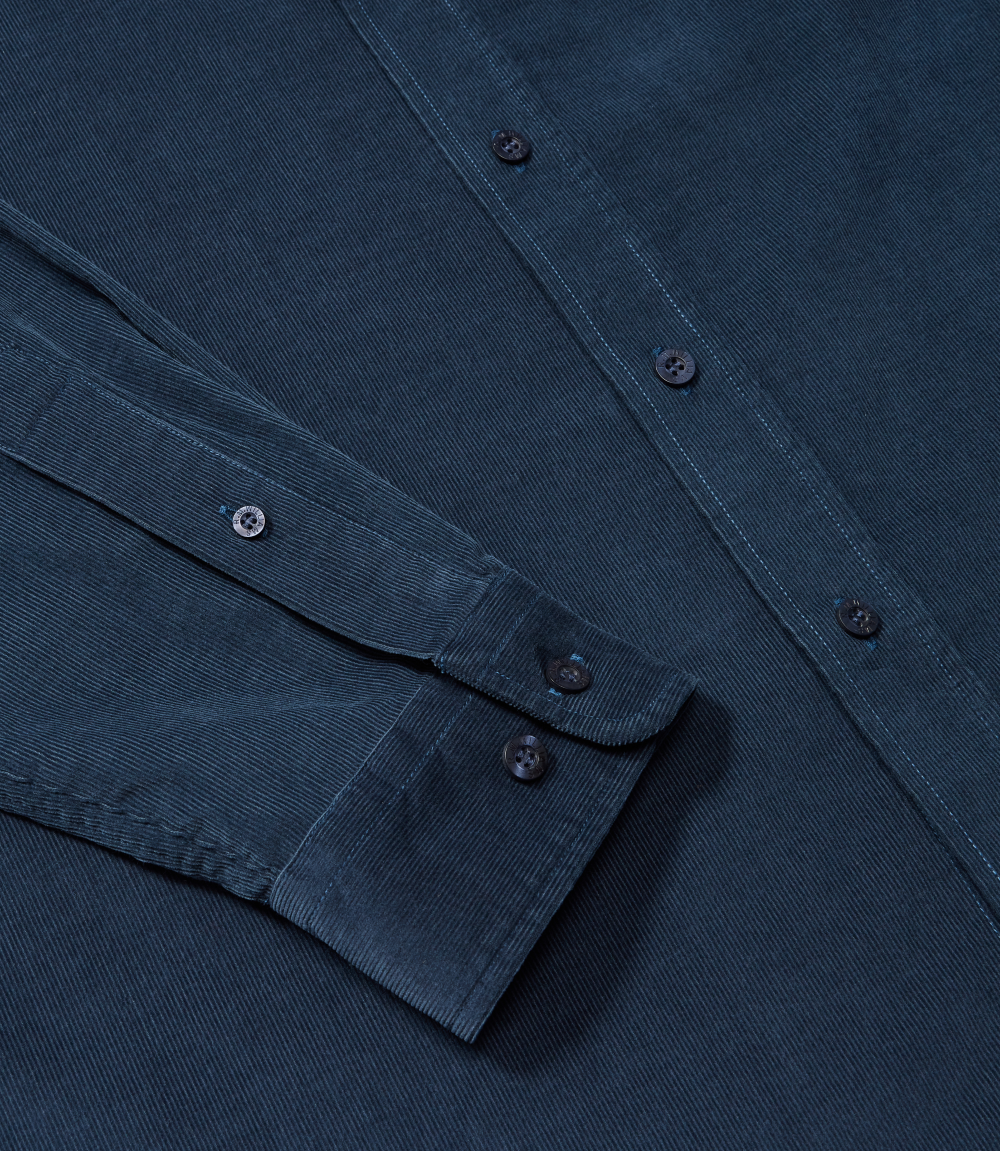 RM Williams - Classic Shirt - Corduroy - Navy Blue