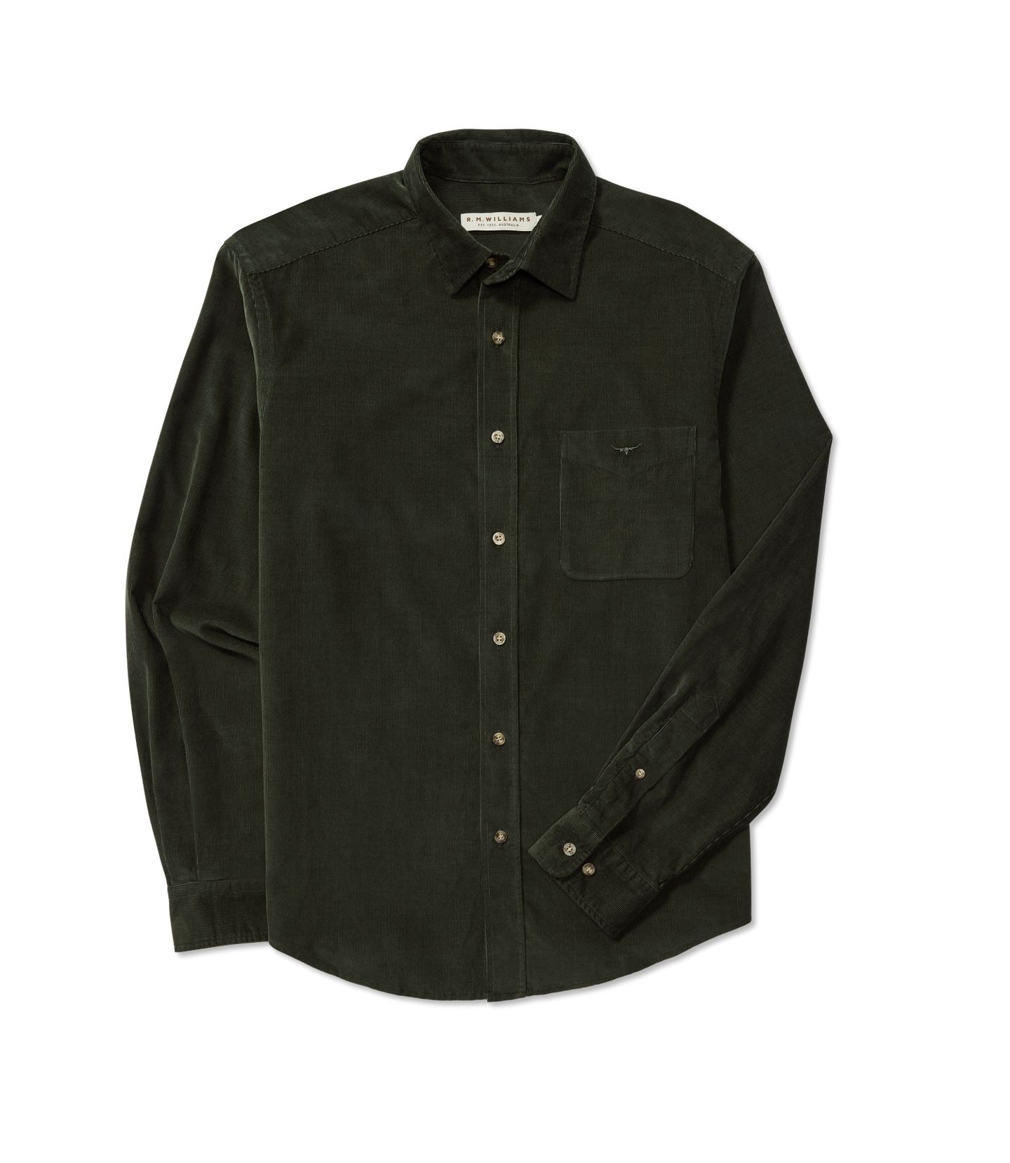 R.M.Williams - Classic Shirt - Corduroy - Olive