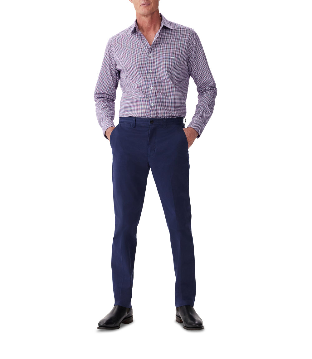 R.M.Williams - Poplin Shirt - Check - Navy/Red/White
