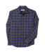 R.M.Williams - Regular Twill Check Shirt - Navy/Brown