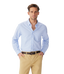 R.M.Williams - Collins Shirt - Oxford - Light Blue on a model, designed for smart/casual dressing with button-down collar.