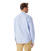 R.M.Williams - Collins Shirt - Oxford - Light Blue worn by a man from the back, showcasing its classic fit and light blue color.