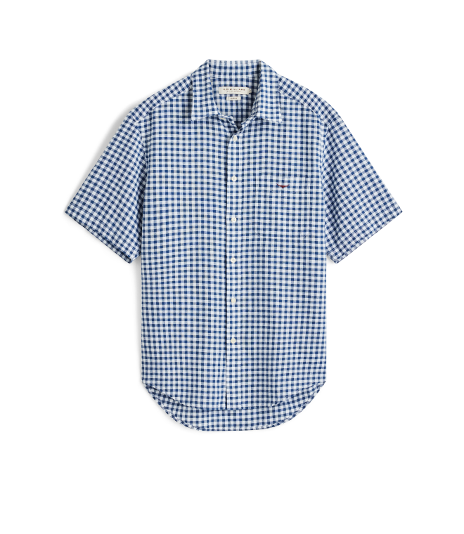 SHF11CL4501 - R.M.Williams - Johnson Short Sleeve Check Shirt - Navy
