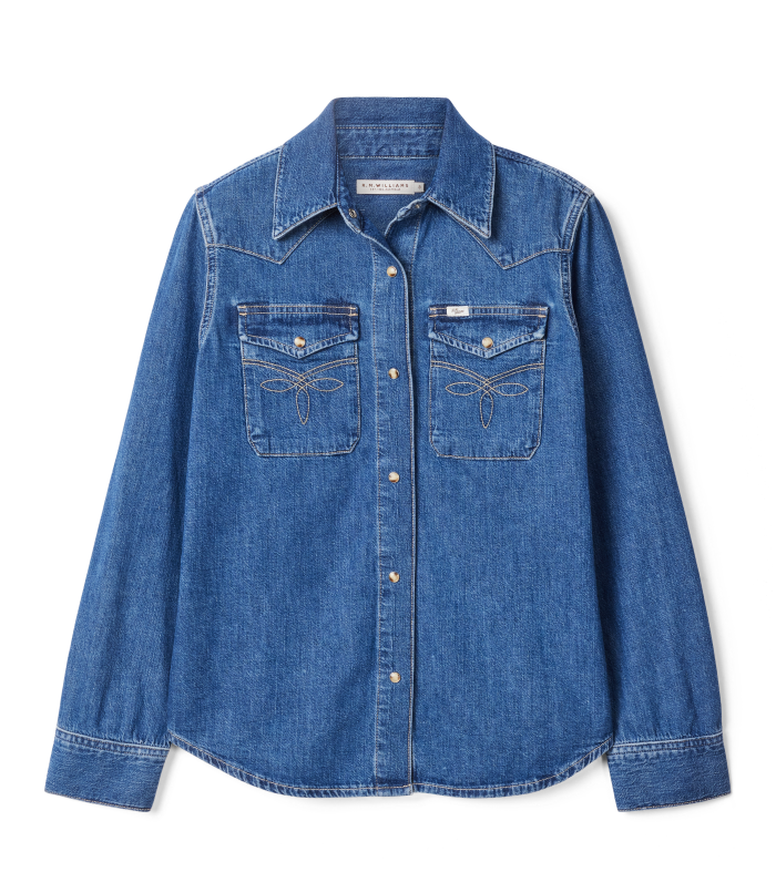 R.M.Williams - Cloudbuster Denim Shirt - Mid Indigo Wash