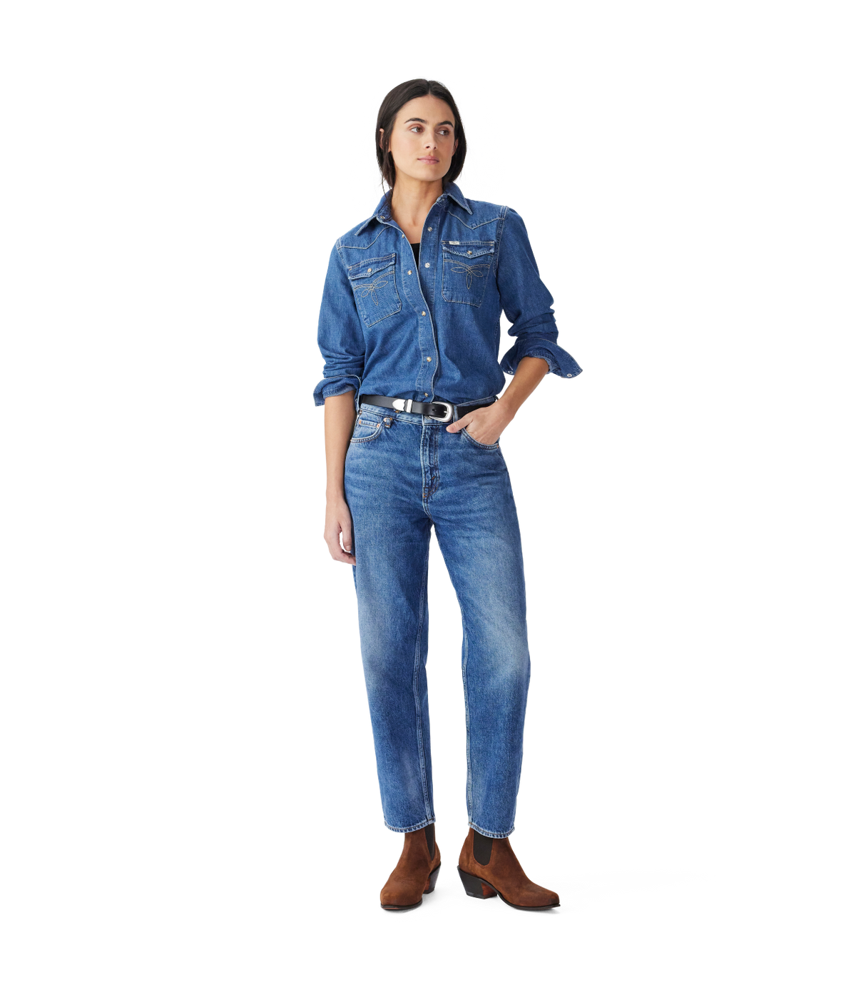 R.M.Williams - Cloudbuster Denim Shirt - Mid Indigo Wash