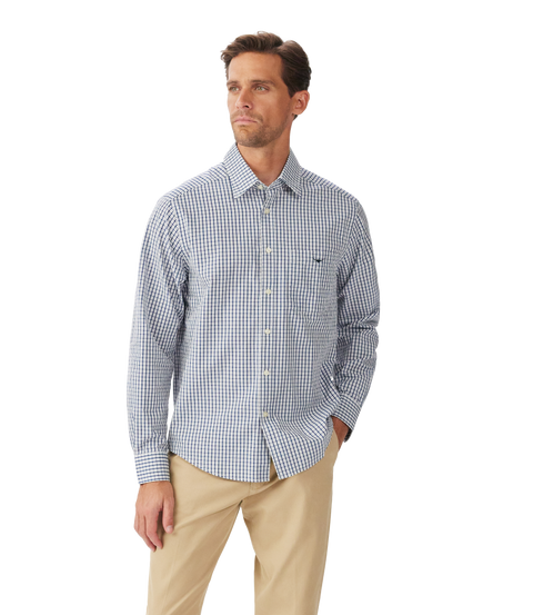 R.M.Williams - Augusta Classic Shirt - Check - White/Blue